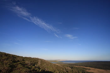 Monkey Rock east over Ratcliffe Bay