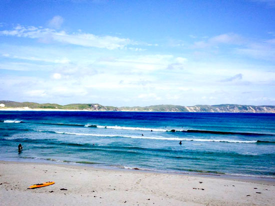 Bibbulmun Track across Ocean Beach